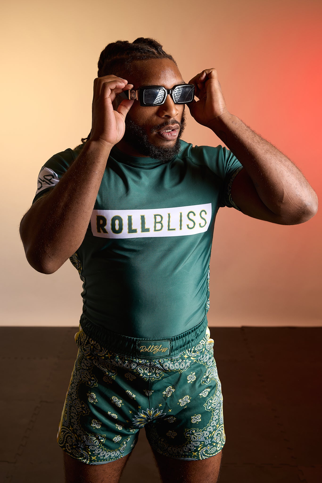 Introducing Green Banadana Shorts by RollBliss – Elevate Your