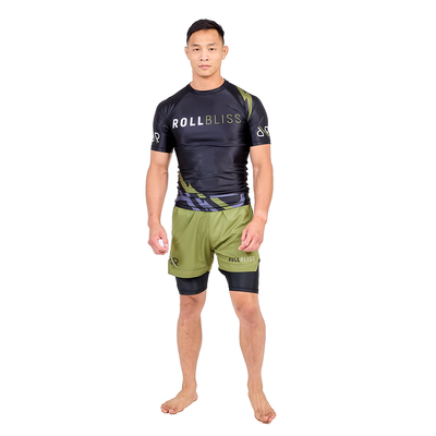 OD Green Liner Grappling Shorts by RollBliss