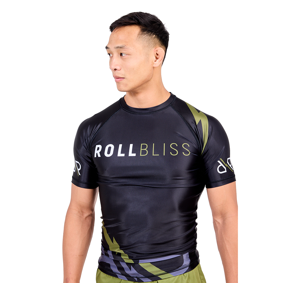 Black with OD Green Signature Collection Rash Guard