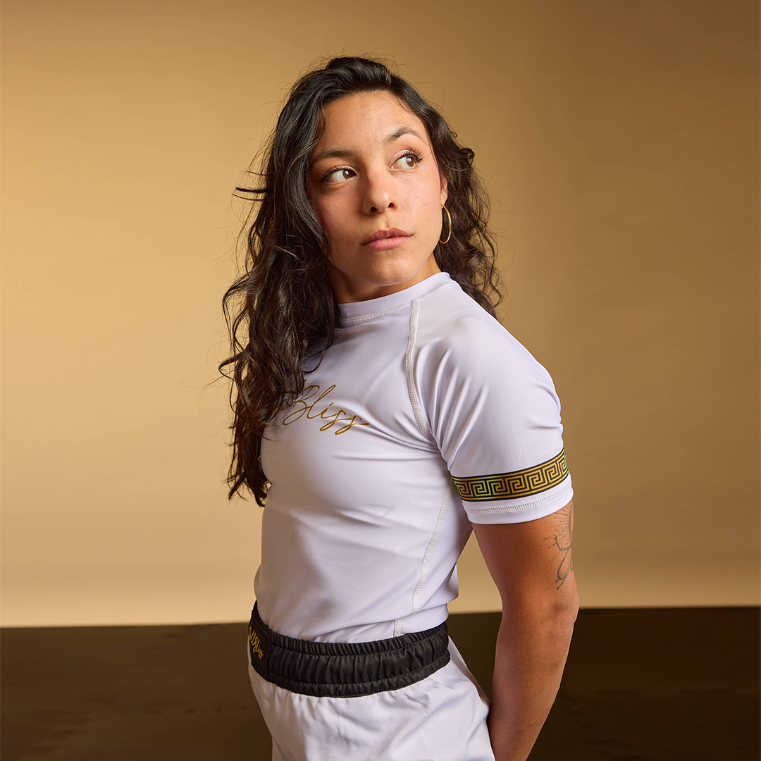 White Elysium BJJ  Rashguard