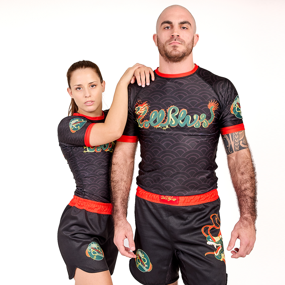 Black Year Of The Dragon Grappling Shorts