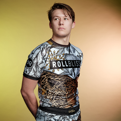 Jaguar & Peonies BJJ  Rashguard