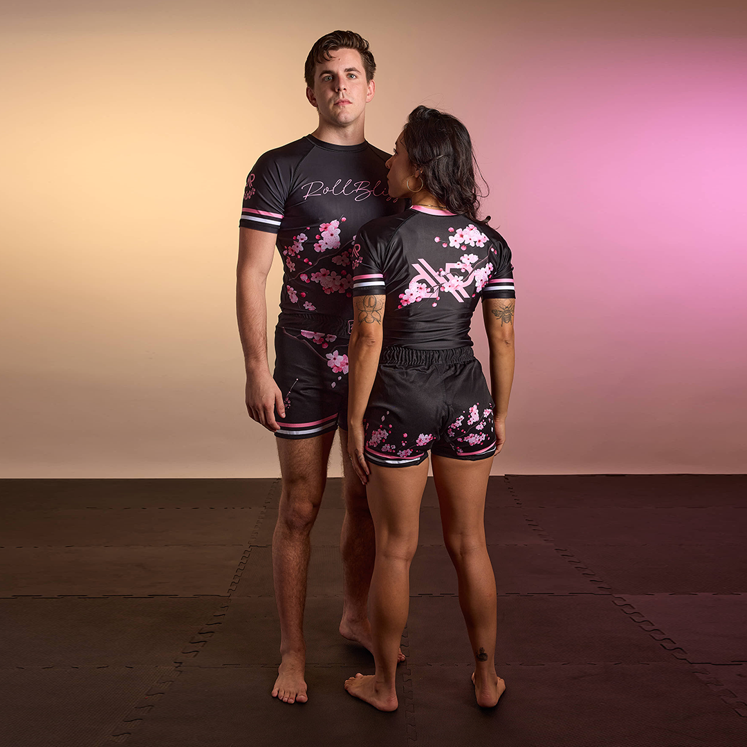 Cherry Blossom Rash Guard - BJJ Apparel & Grappling – RollBliss Cherry Blossom Rash Guard - BJJ Apparel & Grappling – RollBliss