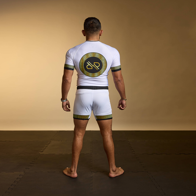 White Elysium BJJ  Rashguard