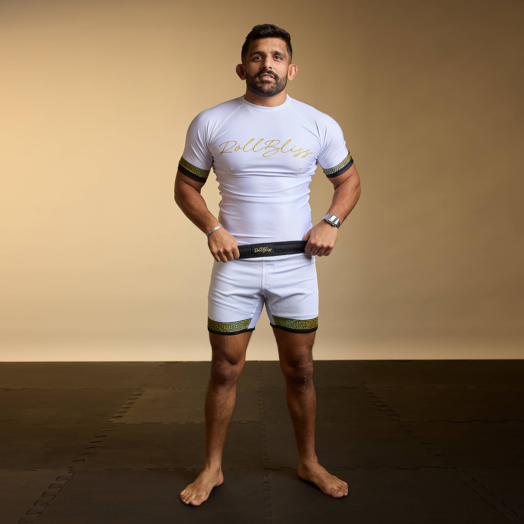 White Elysium BJJ  Rashguard