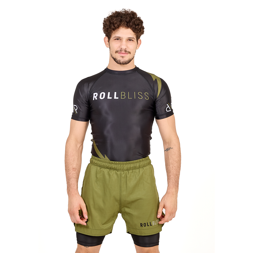 OD Green Liner Grappling Shorts by RollBliss