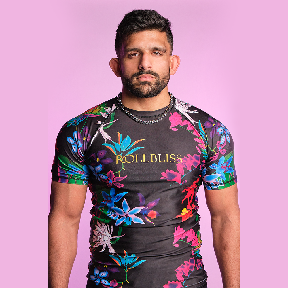 Dark, discount Fresh, Floral Women's Jiu Jitsu Rash Guard