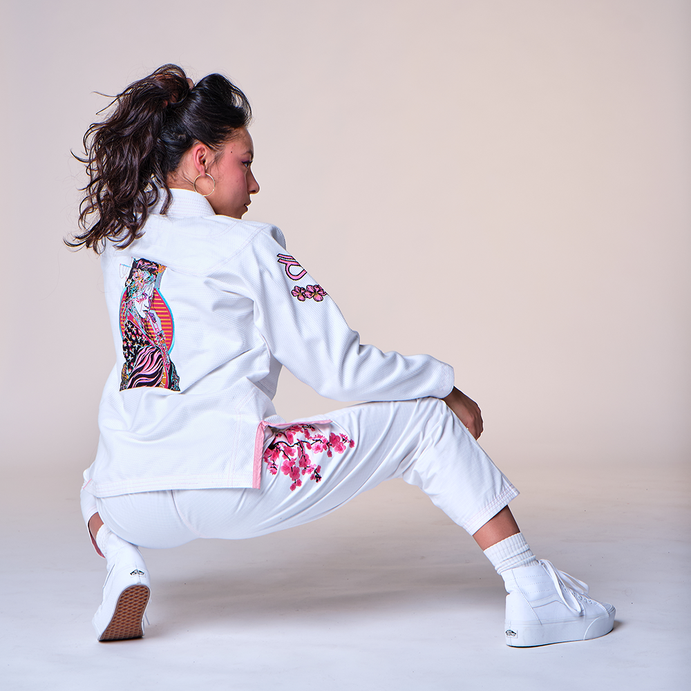 Geisha Inspired BJJ Gi White