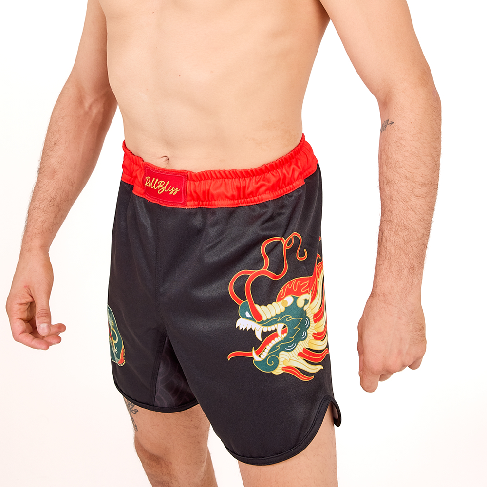 Black Year Of The Dragon Grappling Shorts