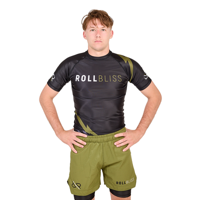 Black with OD Green Signature Collection Rash Guard