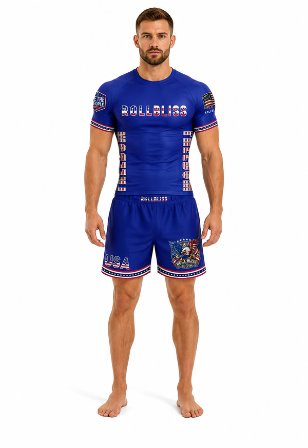 Royal Blue Freedom BJJ Rash Guard