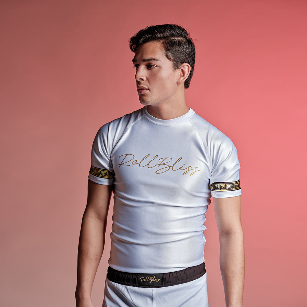 White Elysium BJJ  Rashguard