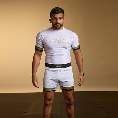 White Elysium BJJ  Rashguard