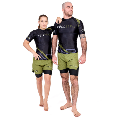 OD Green Liner Grappling Shorts by RollBliss