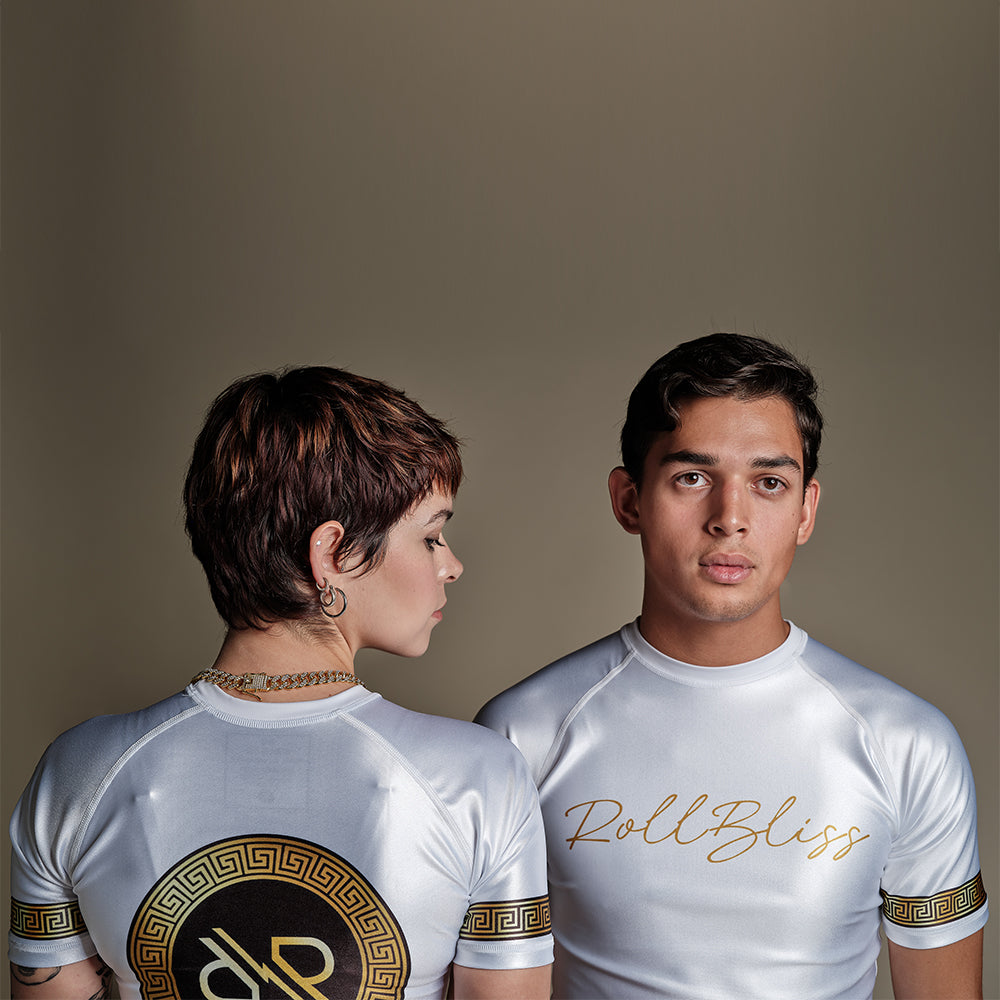 White Elysium BJJ  Rashguard