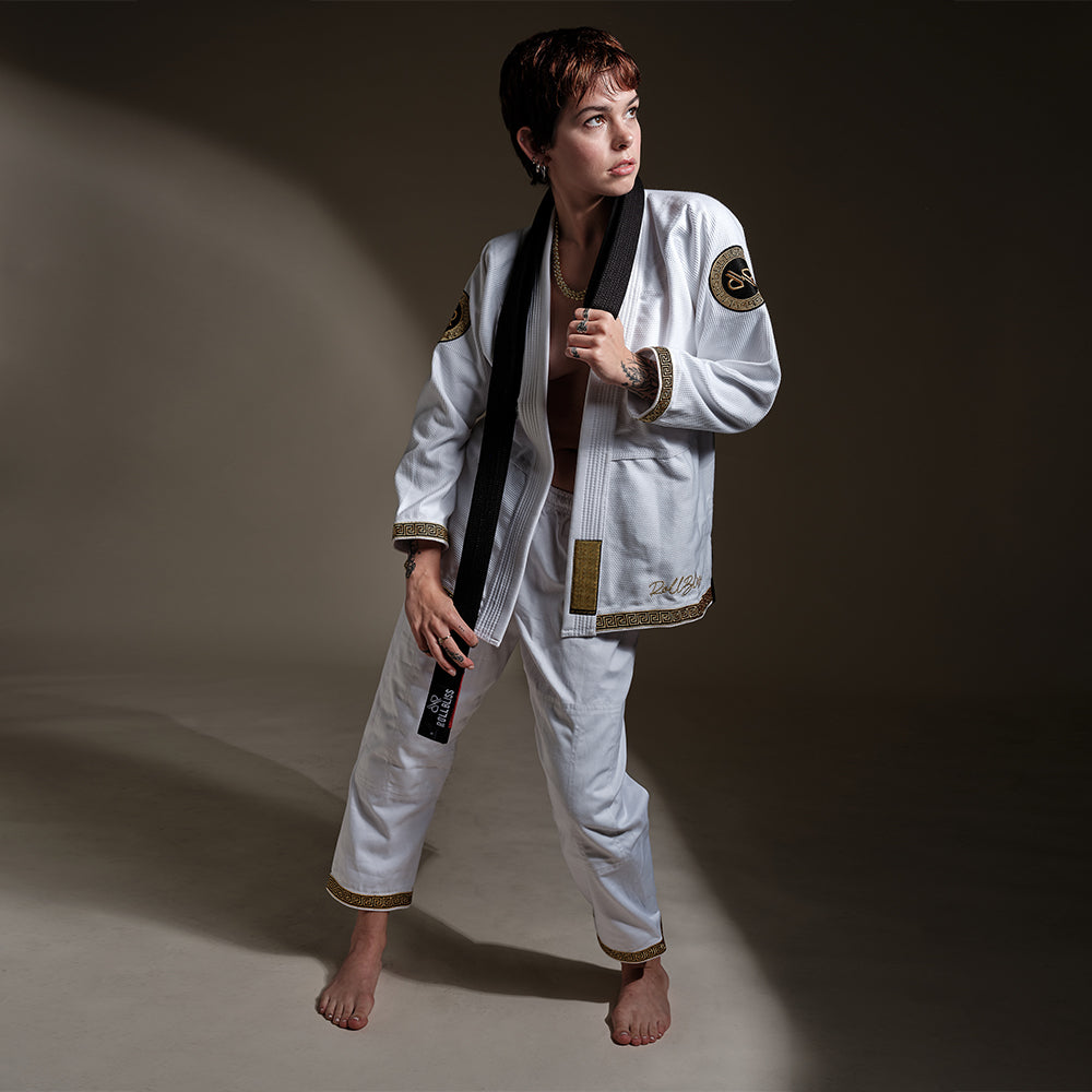 White Elysium BJJ Gi By RollBliss