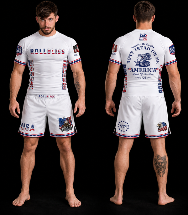 White Freedom Grappling Shorts
