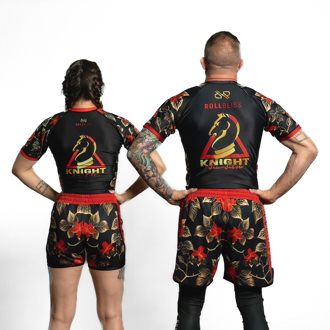 Eli Knight Red Poison Ivy Grappling Shorts