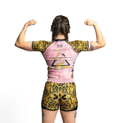 Eli Knight Rose Gold BJJ Rash Guard