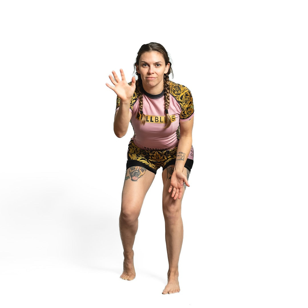 Eli Knight Rose Gold BJJ Rash Guard