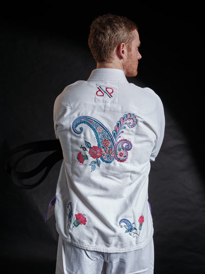 White Paisley BJJ Gi