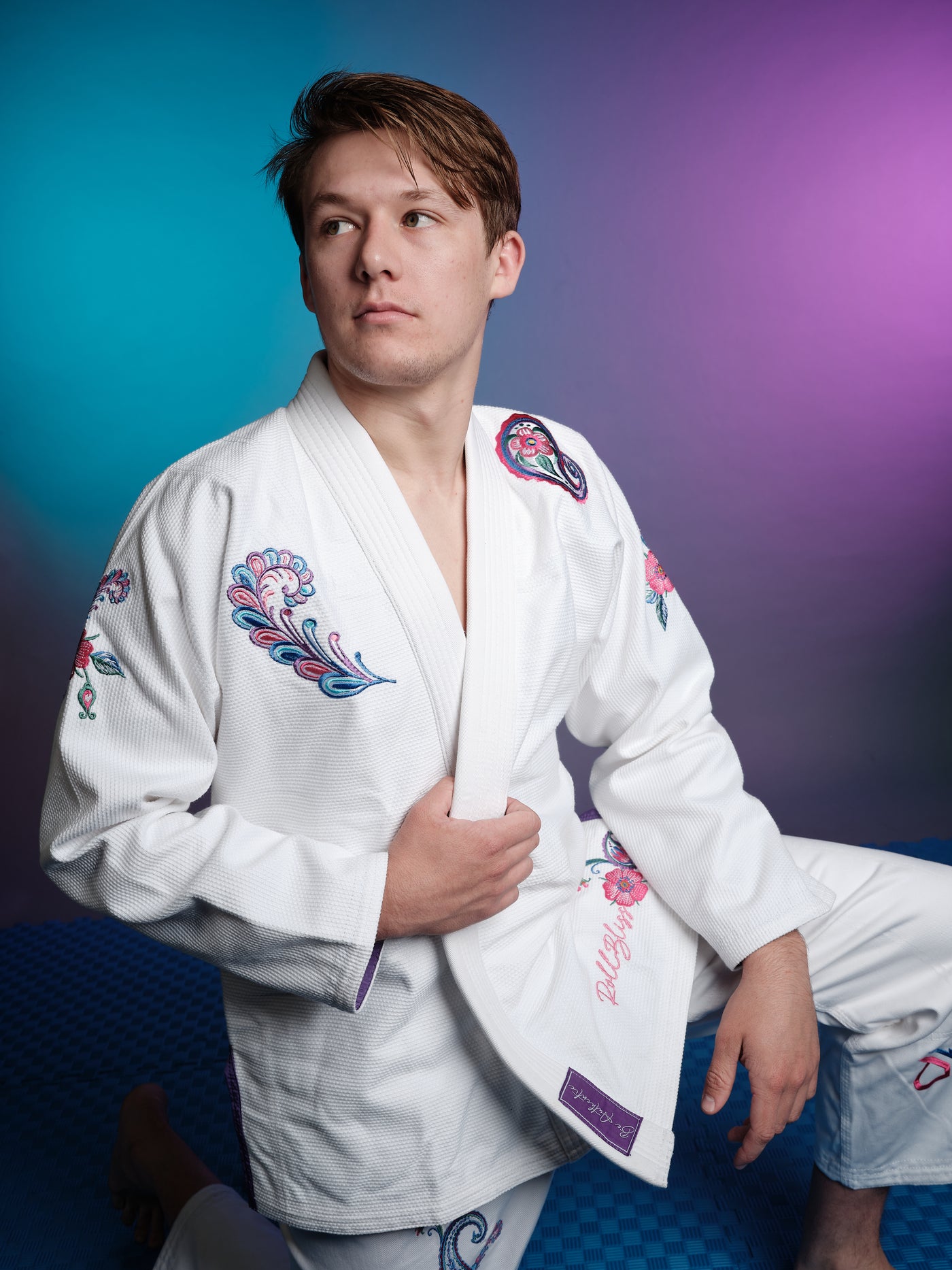 White Paisley BJJ Gi