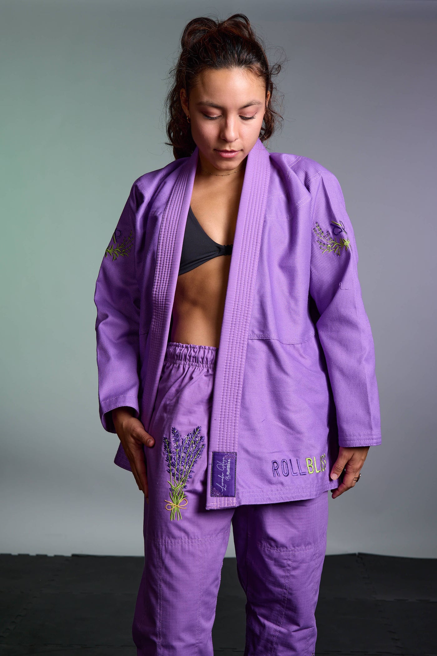 Lavender Haze Floral BJJ Gi