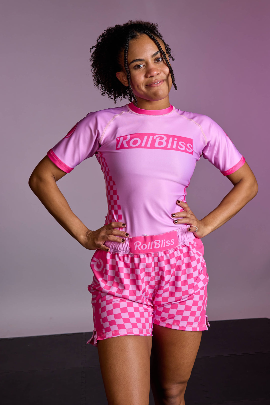Pretty in Pink BJJ Rashguard – Women's No-Gi Top | RollBliss