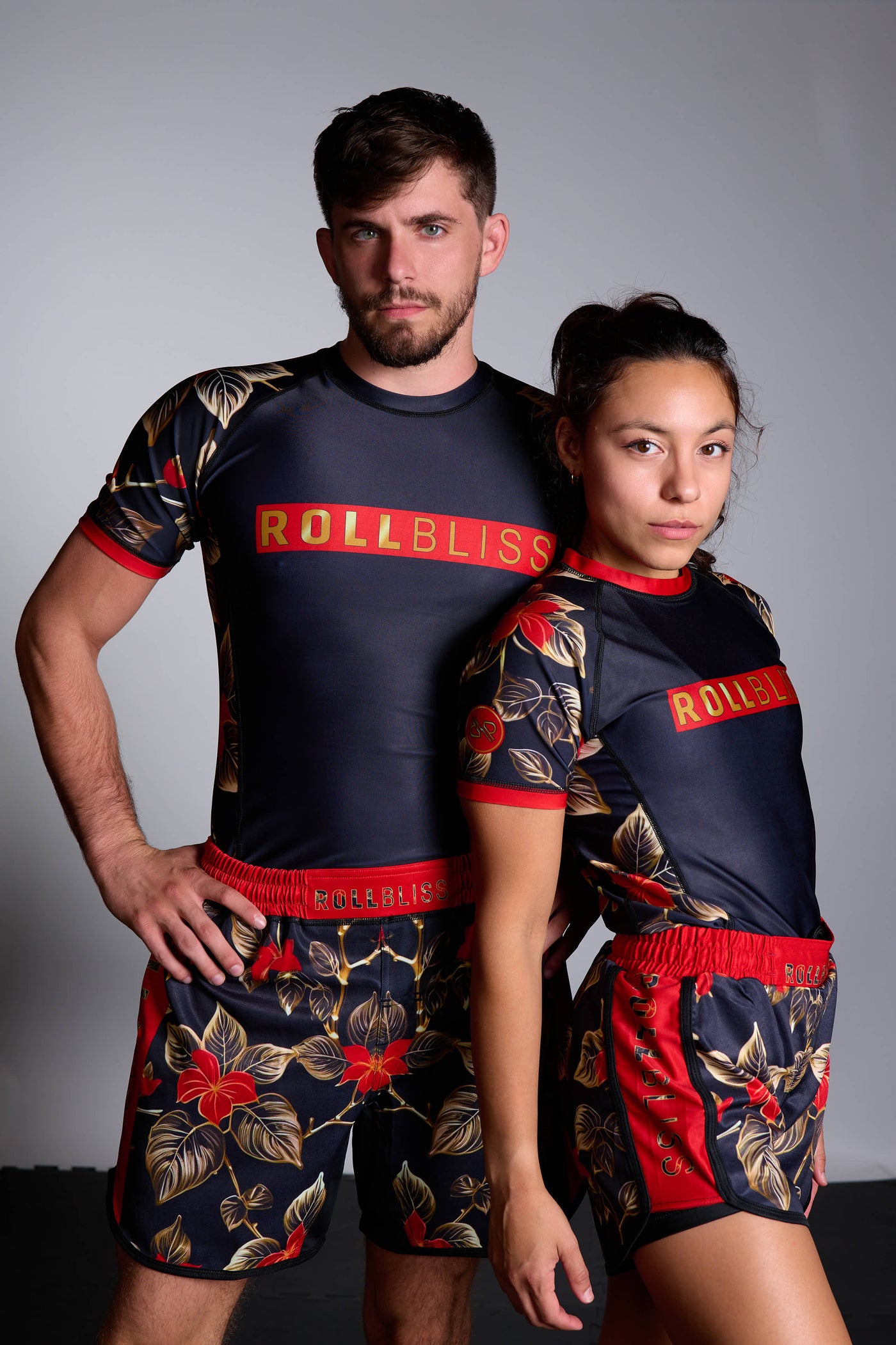 Red Poison Ivy BJJ Rash Guard