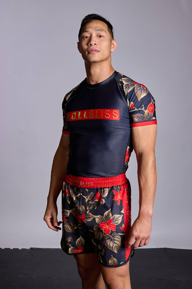 Red Poison Ivy Grappling Shorts