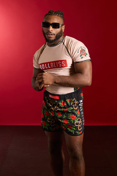 Peach Forbidden Garden BJJ Rashguard