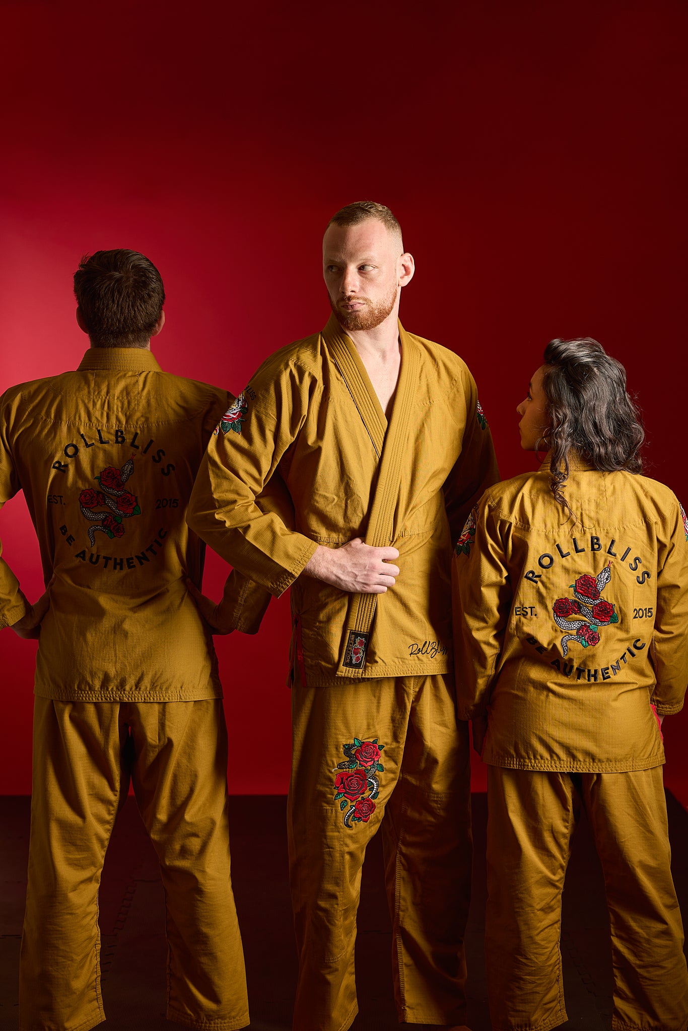 Gold Forbidden Garden Ripstop BJJ Gi