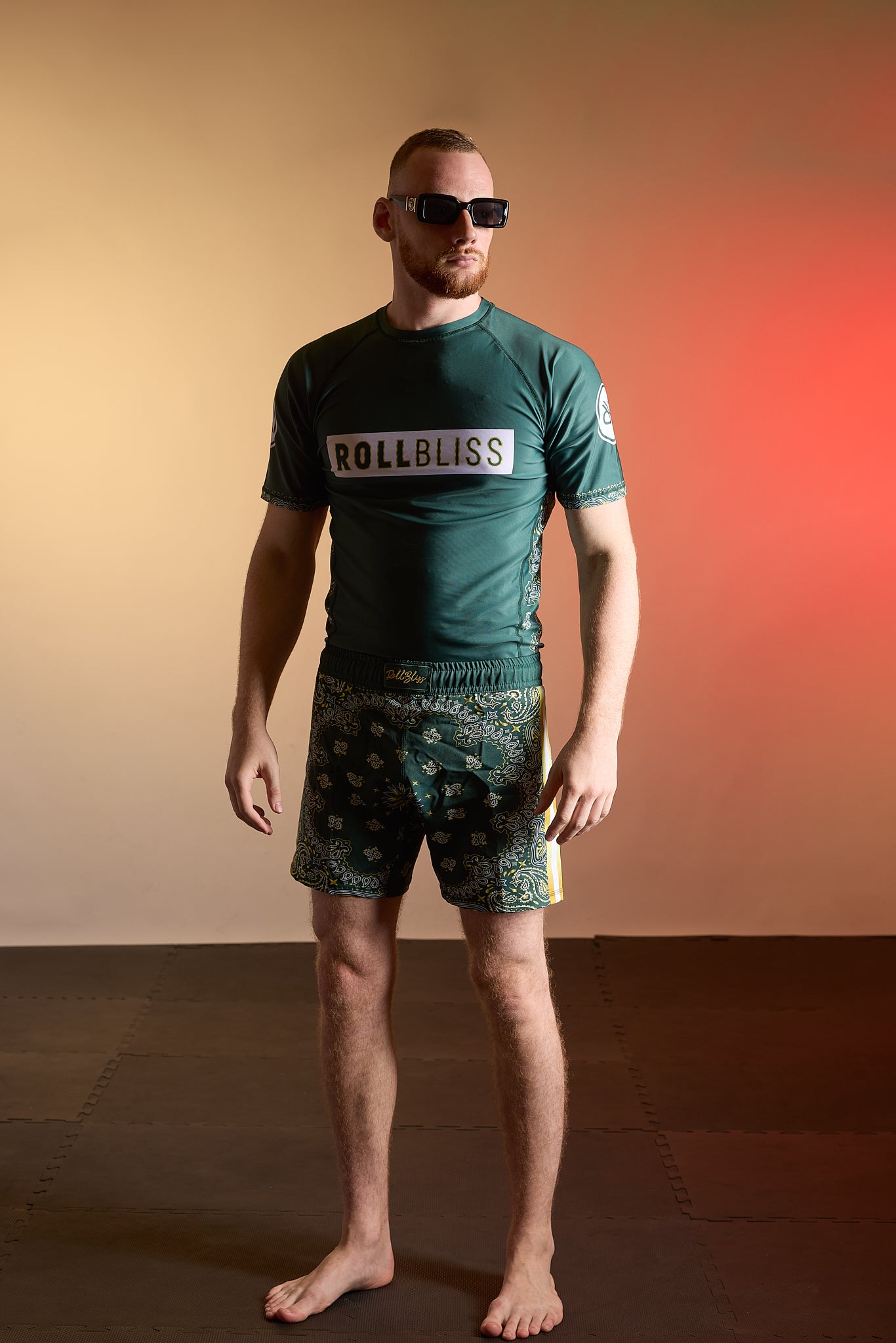 Green Bandana Grappling Shorts