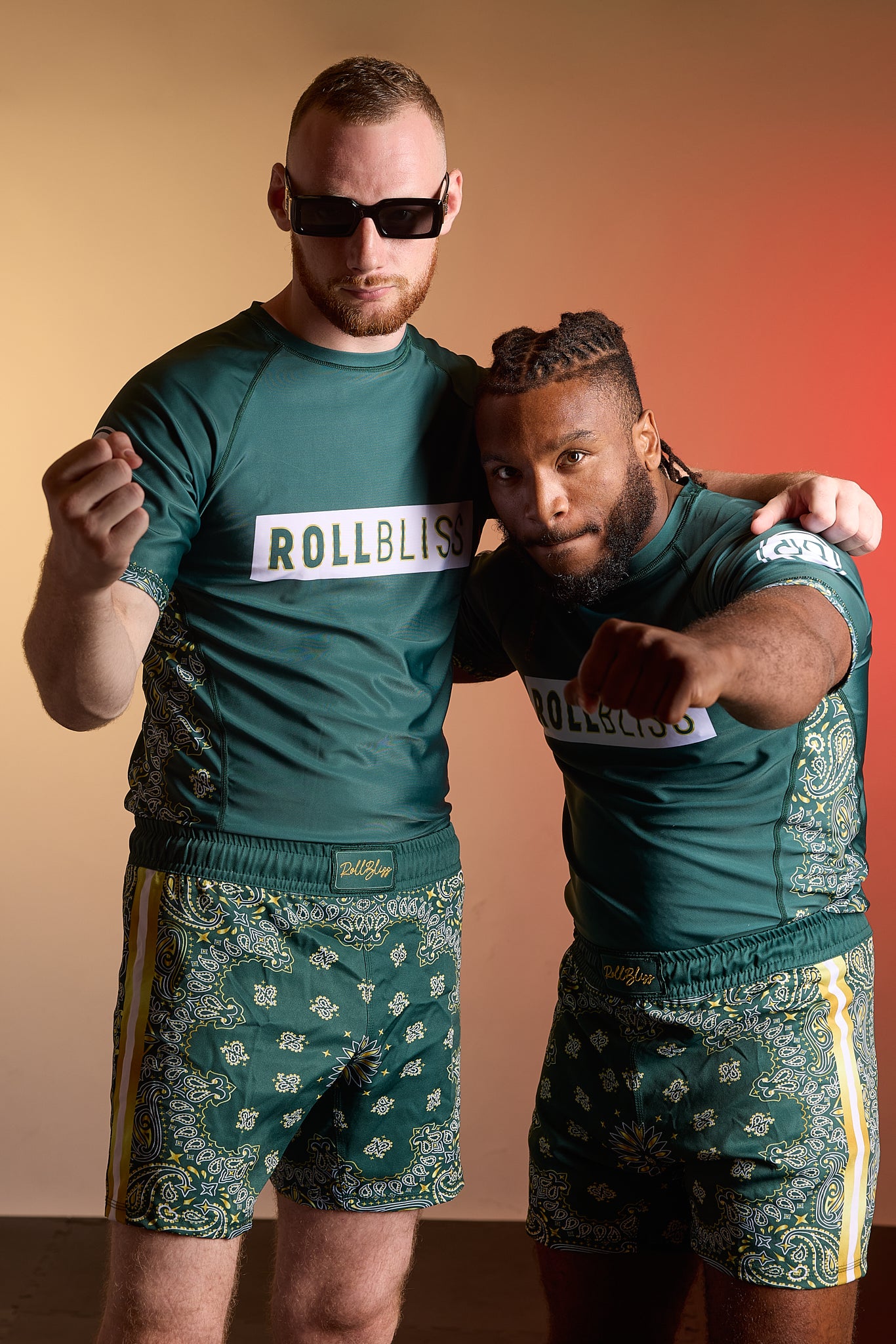 Green Bandana Grappling Shorts