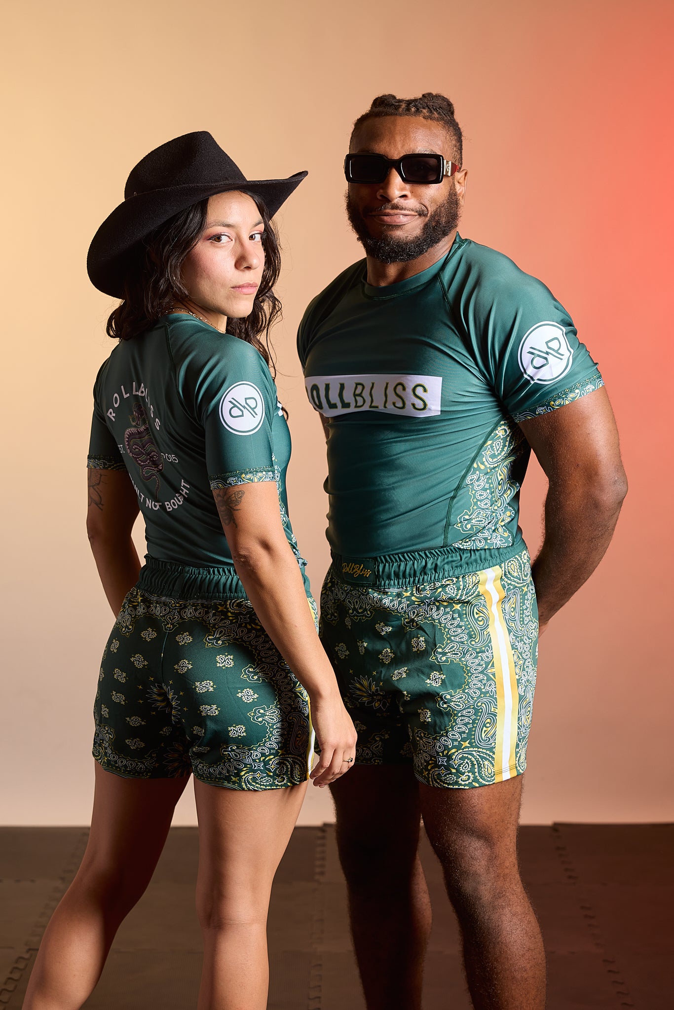 Green Bandana BJJ Rash Guard